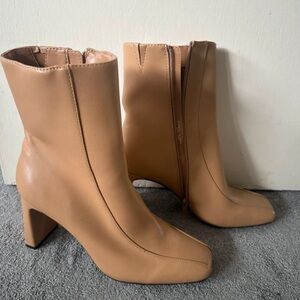 Next Camel Heeled Boots